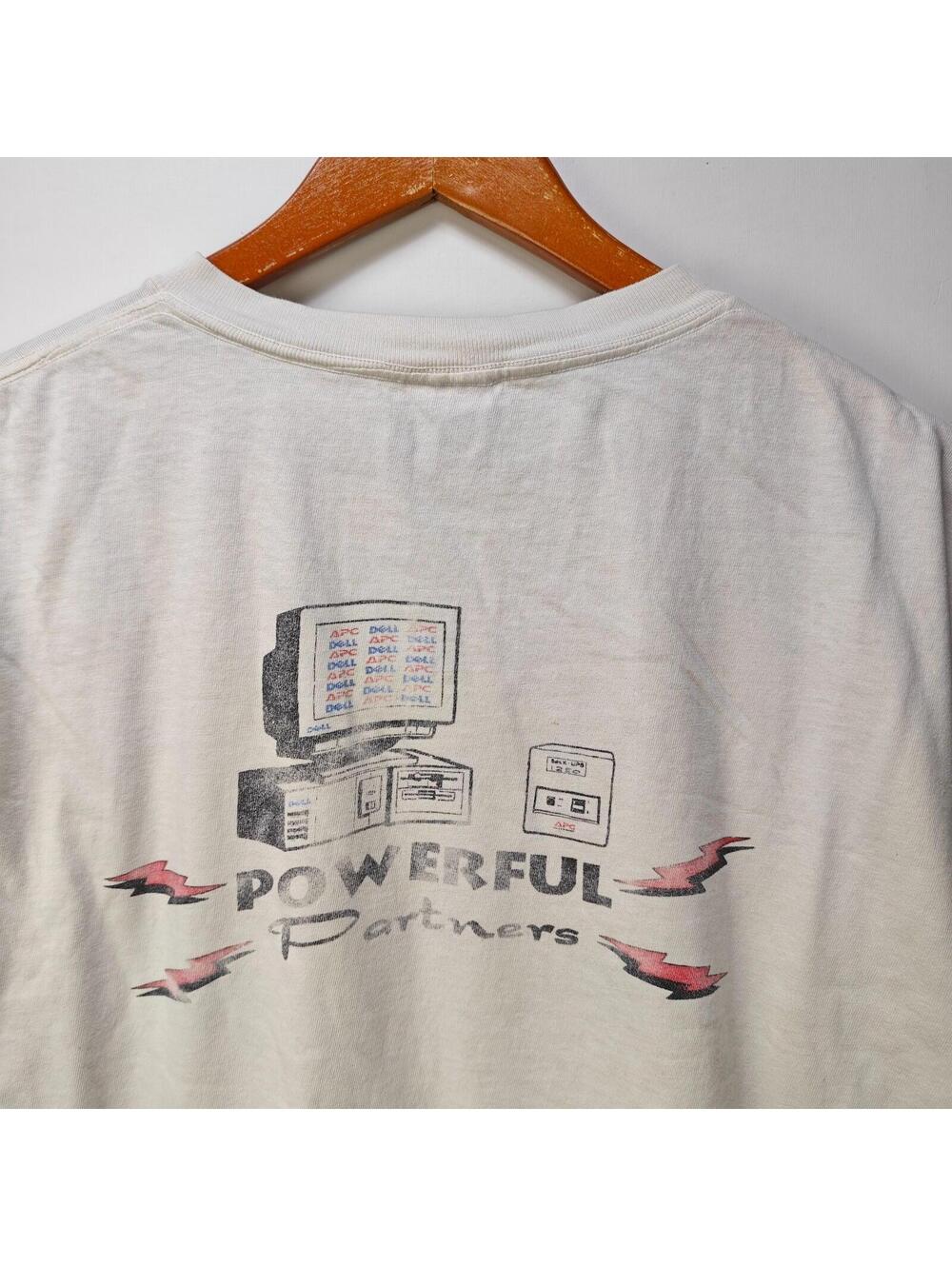 Vintage 90s Dell Computer Tech Graphic T-Shirt XL
